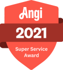 Angi 2021 super service award logo
