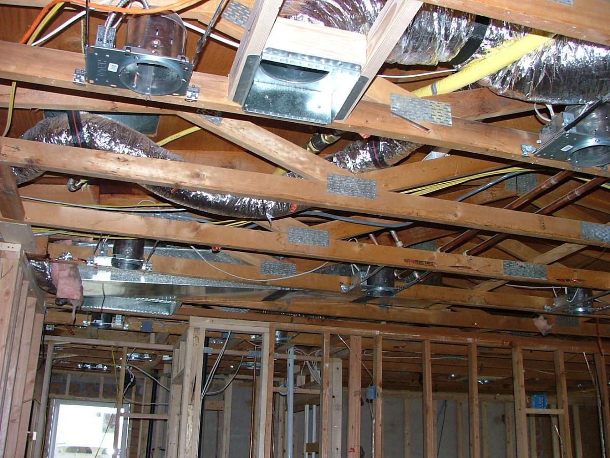 installing ductwork in older home